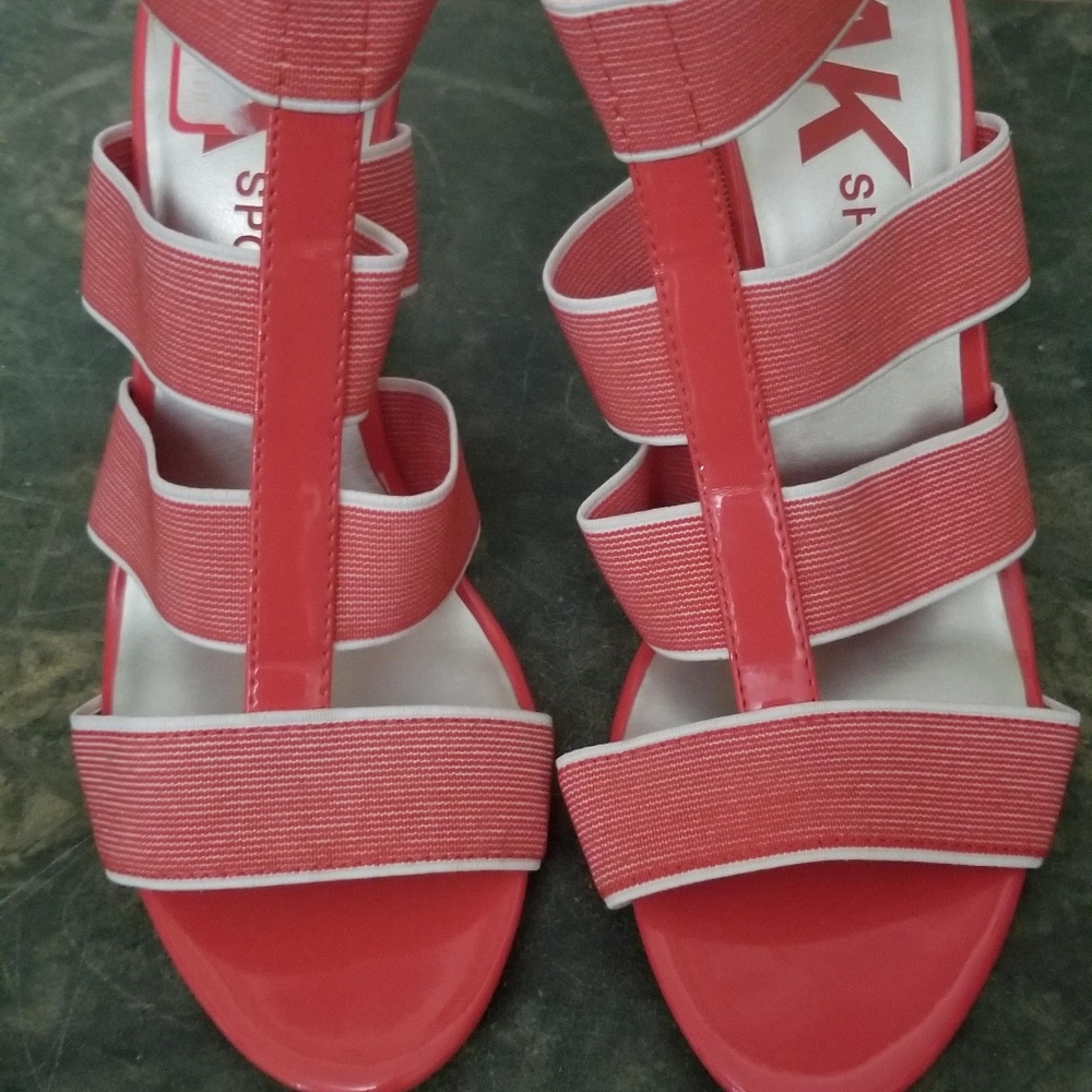 anne klein sandals orange